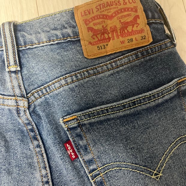 리바이스 513 슬림 스트레이트 데님 W28 L32