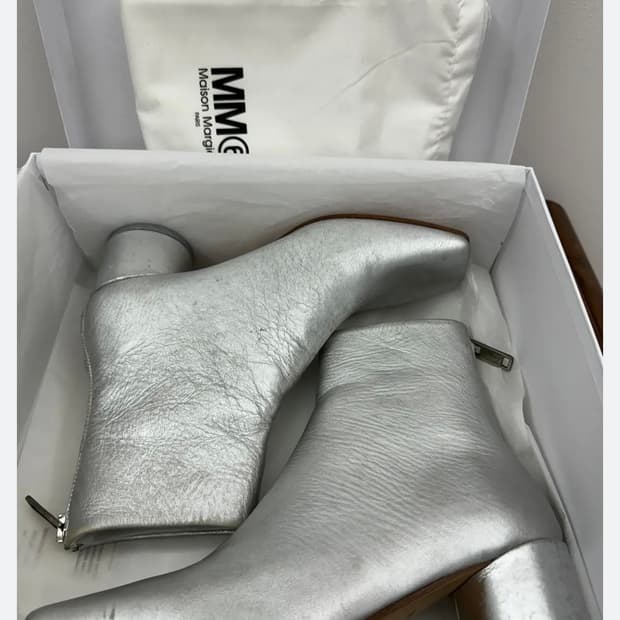 mm6 메종 마르지엘라 실버 부츠