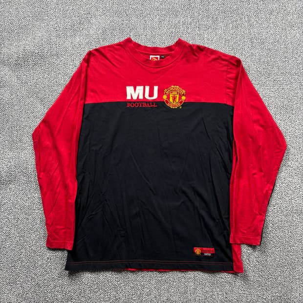 맨체스터유나이티드 빅로고 투톤 롱슬리브