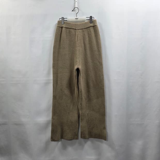 1156 ORR 오르 울 니트 팬츠 베이지 밴딩 팬츠 / 여성