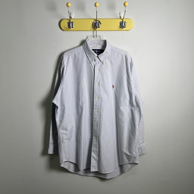 폴로 랄프로렌 스트라이프 옥스포드 셔츠 XL