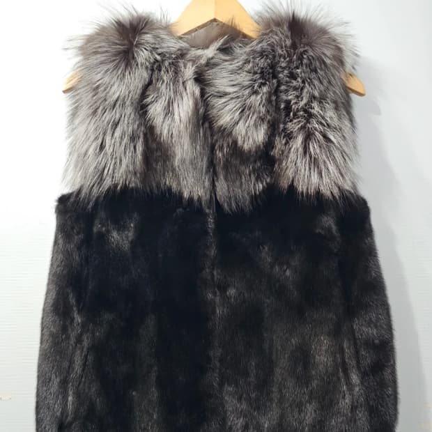 Fasetti 파세티 코펜하겐 밍크 폭스 퍼 베스트 ~66
