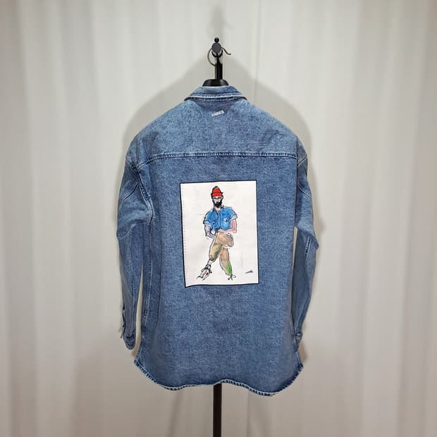 (택포) 질스튜어트뉴욕 X 리차드헤인즈 데님 아우터 셔츠 B329