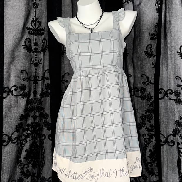 Blue Checkered Dress