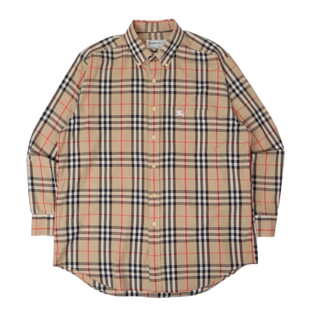 버버리 베이지 노바체크 셔츠
