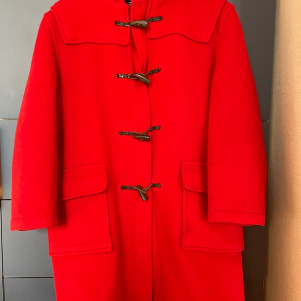 Gloverall 레드 더플코트