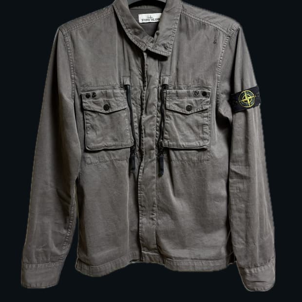 스톤아일랜드 올드이펙트 오버셔츠