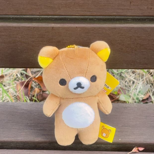 리락쿠마 행잉 플러시 키링