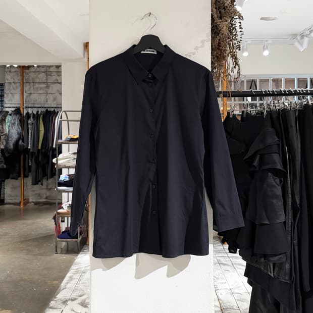 질샌더 블랙 클래식 셔츠