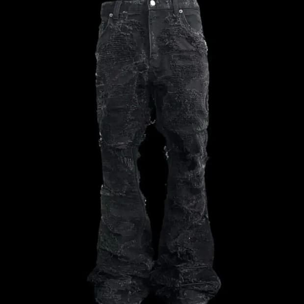에모스탠스클럽/Multiple boro flare Jean/1사이즈