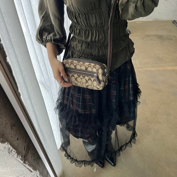 00s Coach 코치 CC패턴 카메라백