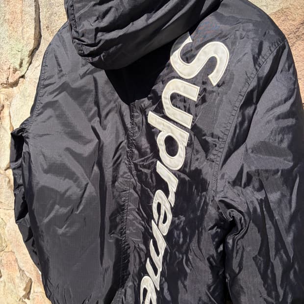 15fw 슈프림 투톤 사이드라인 패딩 자켓