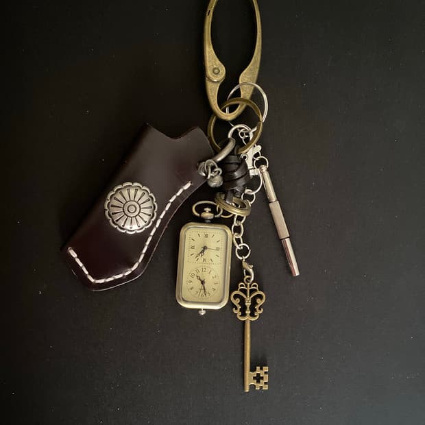 빈티지 시계 키링
