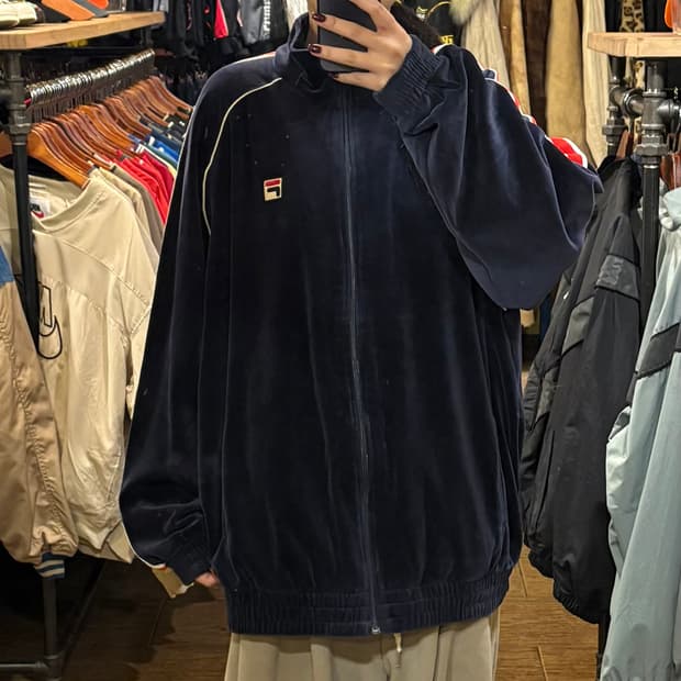 [HI] FILA 휠라 벨벳져지 네이비