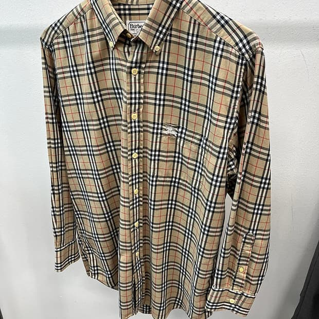 95) 버버리 노바체크 체크셔츠 