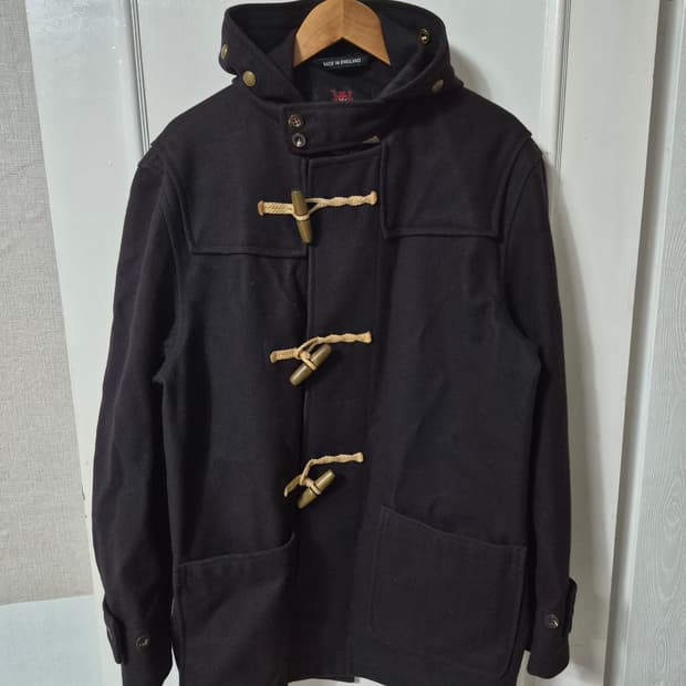 (42) 글로버올 후디드 더플코트 블랙