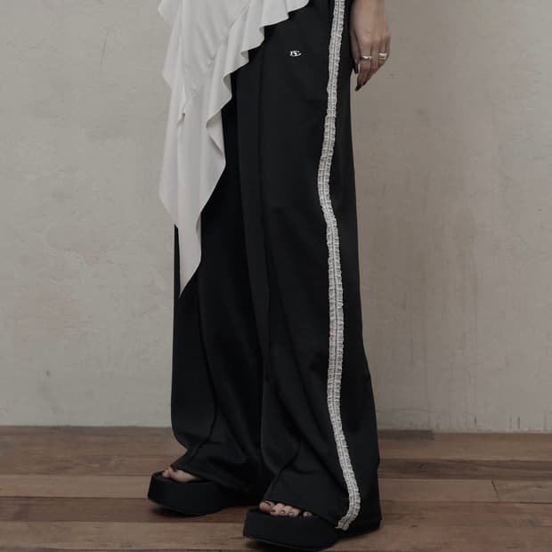 카키포인트 레이스 트랙팬츠