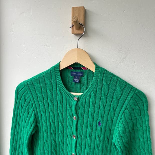 15213 - 폴로 랄프로렌 프릴 케이블 가디건