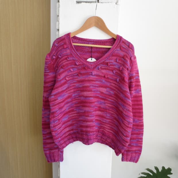 vintage pink knit