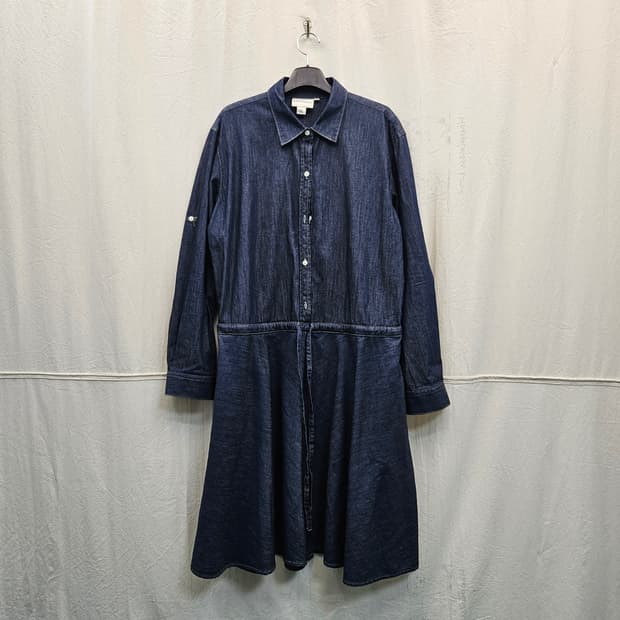DKNY 데님 롱 원피스