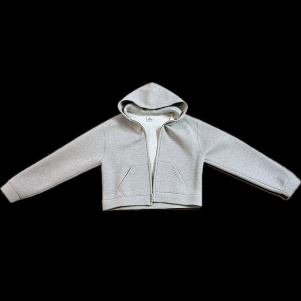 MJD X 코인서울 크롭 집업 후드