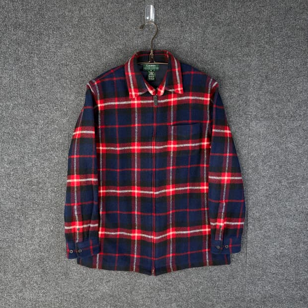 랄프로렌 체크울 집업자켓