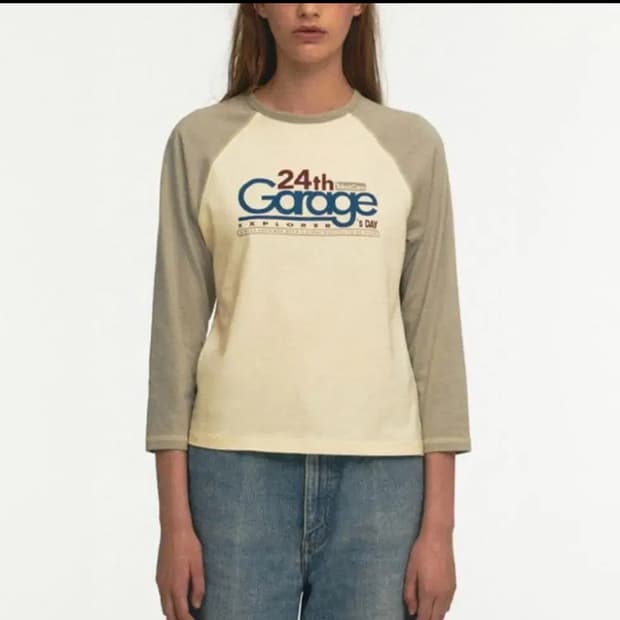 테켓 GARAGE L/S TEE-CREAM