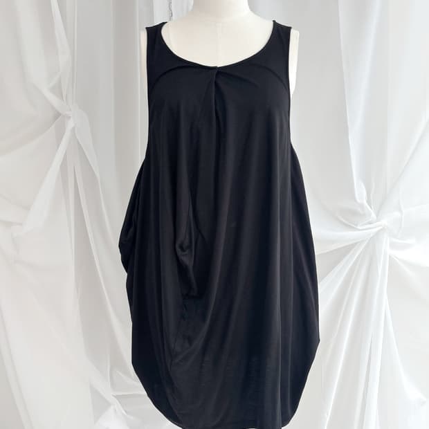 AMIW asymmetrical drapery sleeveless ops