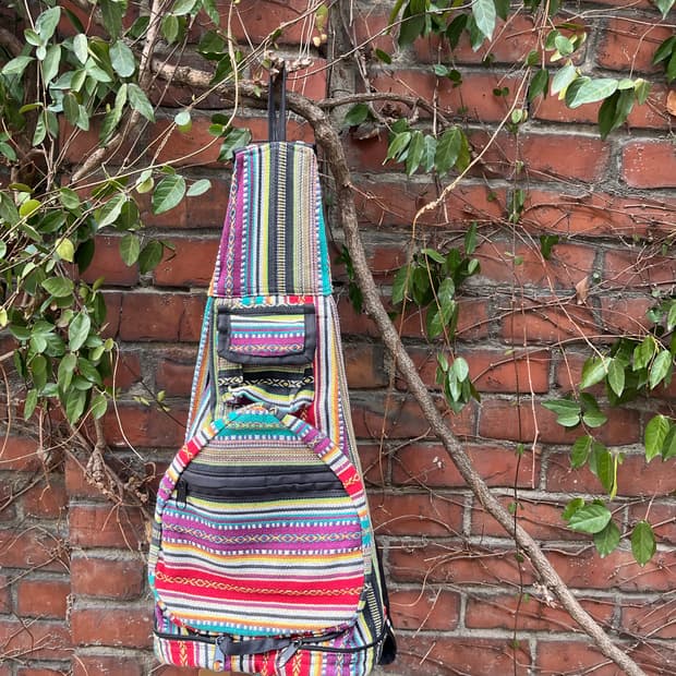 히피 자수패턴 백팩