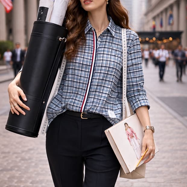 Thom Browne 톰브라운 체크 셔츠