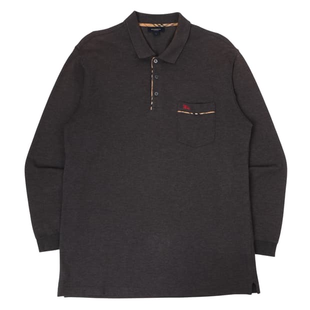 버버리 런던 챠콜 pk 롱슬리브 티셔츠