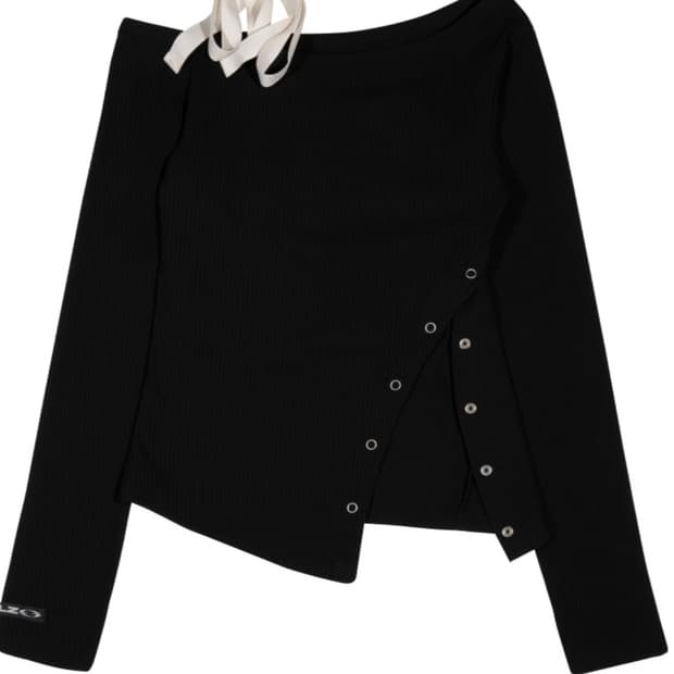 OPEN SHOULDER TOP [BLACK]