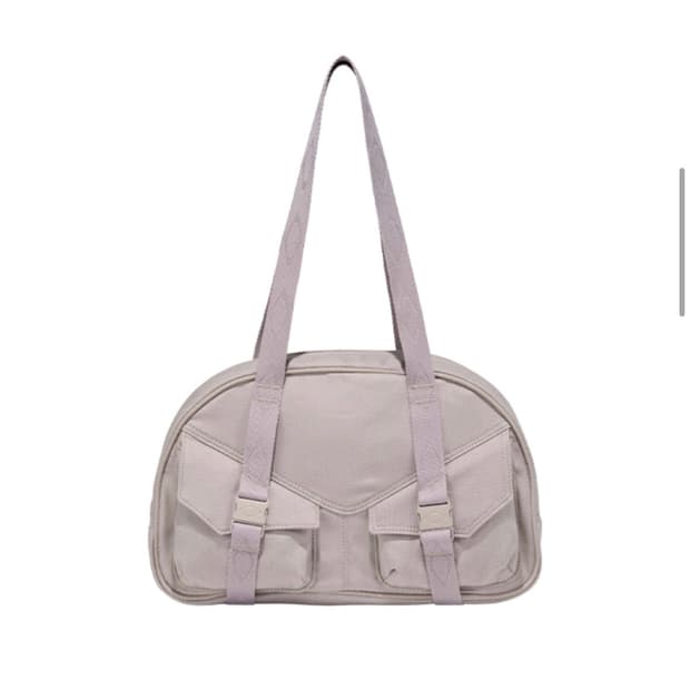 미스치프 롬버스 볼링백 라이트핑크그레이