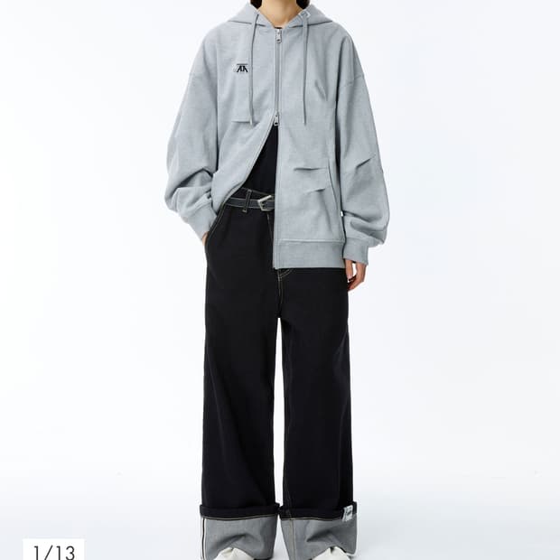 [L] 아더에러 놀크 로고 후드집업