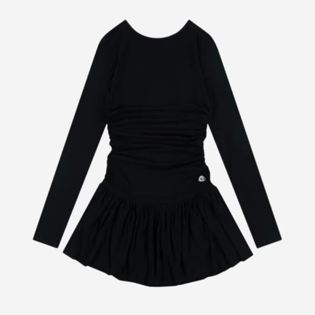 코이세이오 드레이핑 원피스 블랙