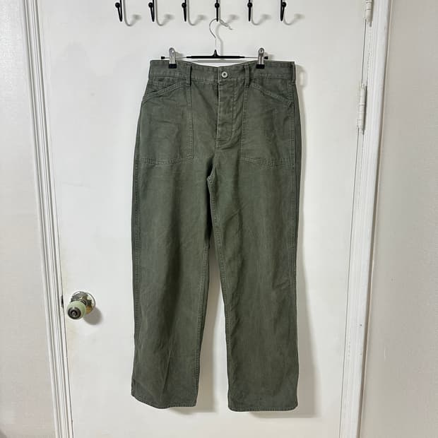 XL (30-32) 에스파이 베이커팬츠 올리브