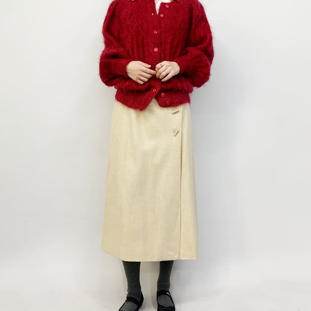  90's GEORGES MEMMI PARIS 모헤어 니트 가디건