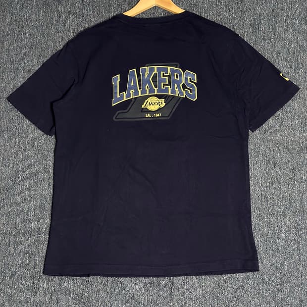 NBA LA 레이커스 네이비 반팔티 L