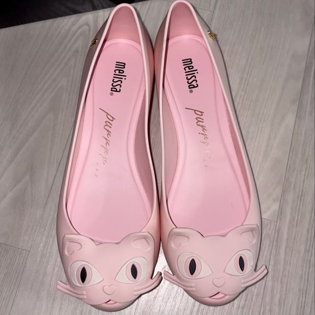 멜리사 베이비핑크 고양이 젤리슈즈