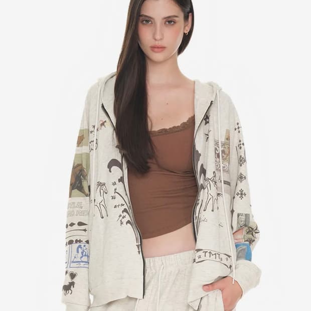 투머치택스 후드집업