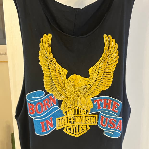 Madeworn 할리 데이비슨 슬리브리스 티셔츠 O/S