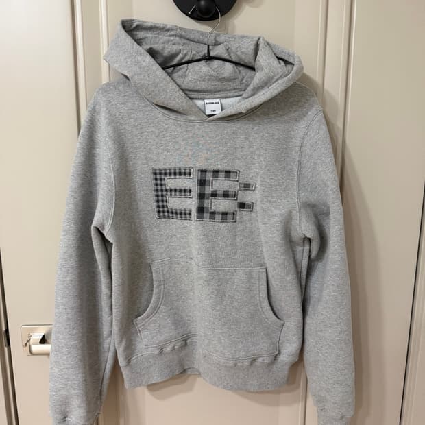 엔조블루스 픽셀로고후디 그레이