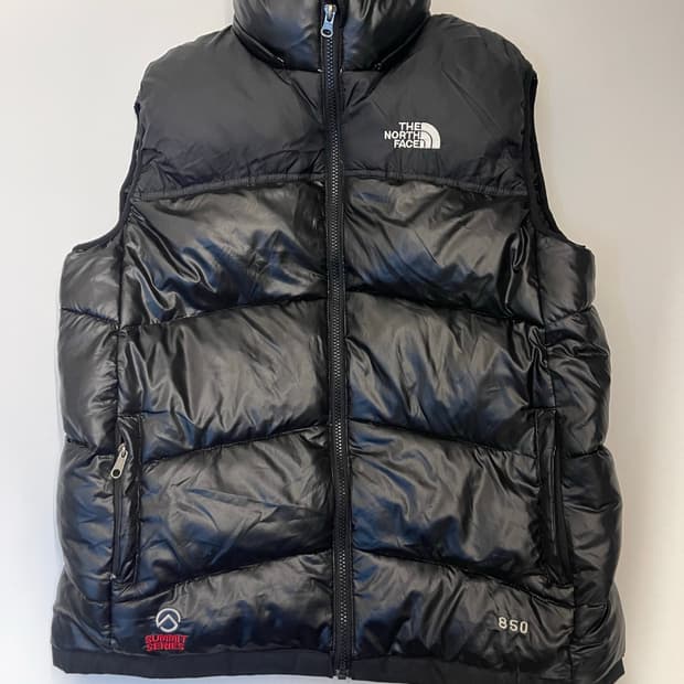 노스페이스 Summit 850 패딩 조끼 L 블랙