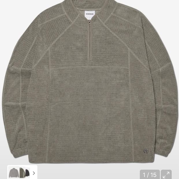 노메뉴얼 와플 하프집업