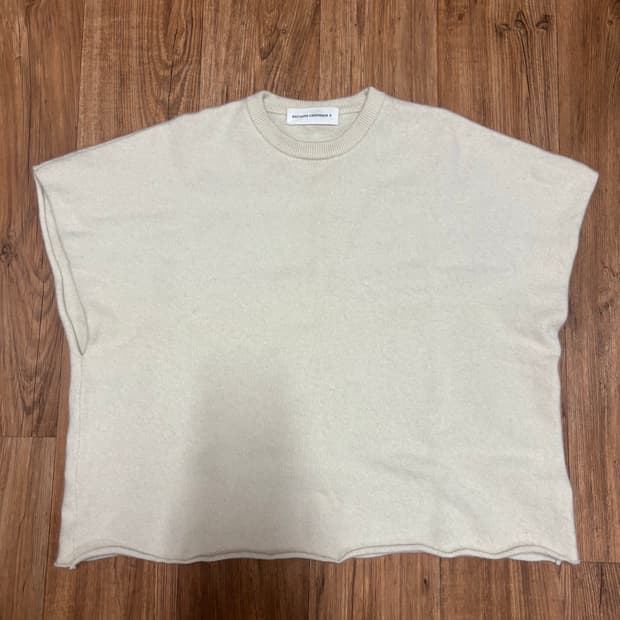 익스트림 캐시미어 캡숄더 니트