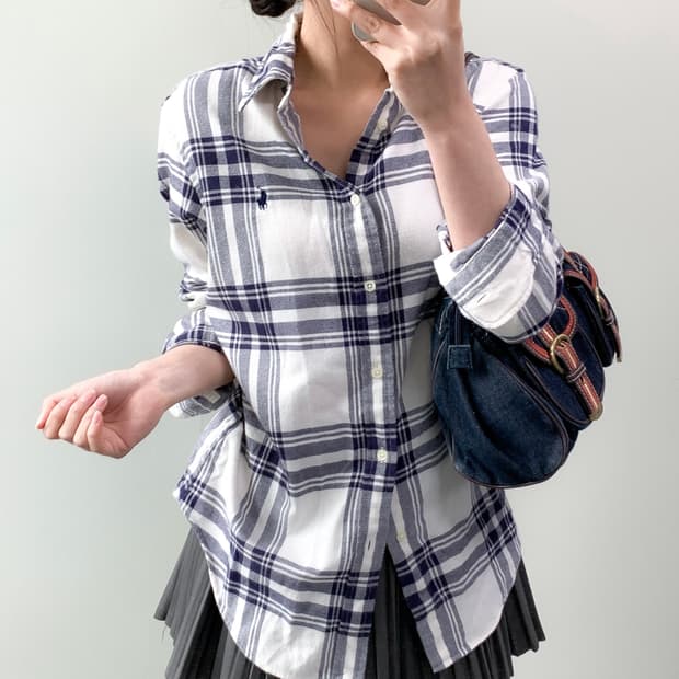 폴로 체크 셔츠 