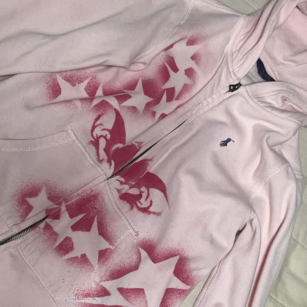 폴로 랄프로렌 커스텀 핑크 후드집업