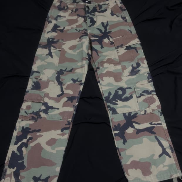 스투시 립스탑 서플러스 카고 팬츠 카모 28