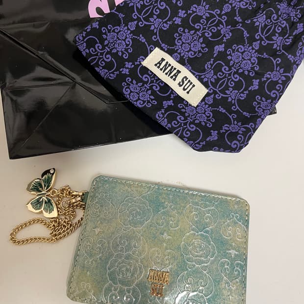 안나수이 카드지갑 나비키링 새상품 정품