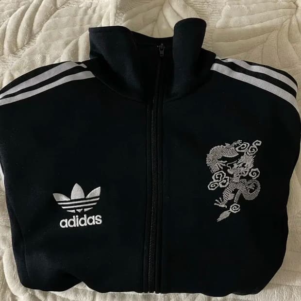 아디다스 x 요지야마모토 용자수 져지 트랙탑 M